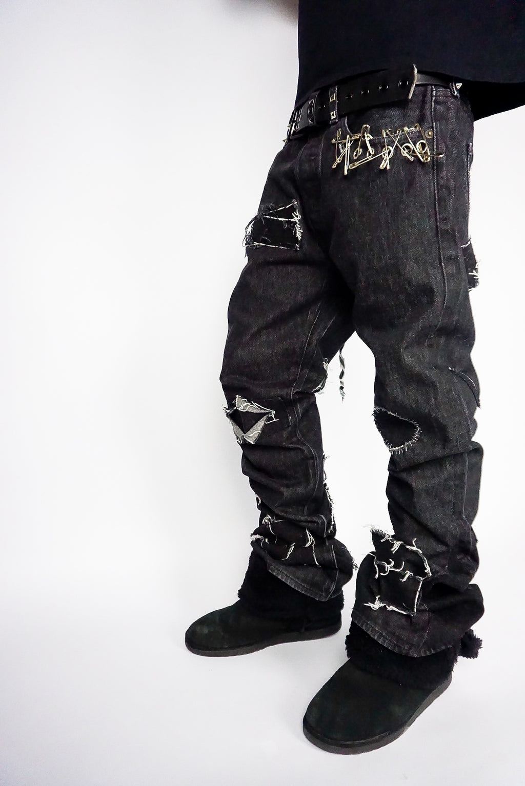 Destroyed Patchwork Denim