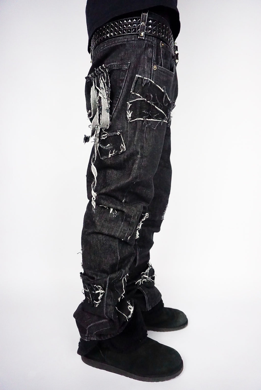 Destroyed Patchwork Denim