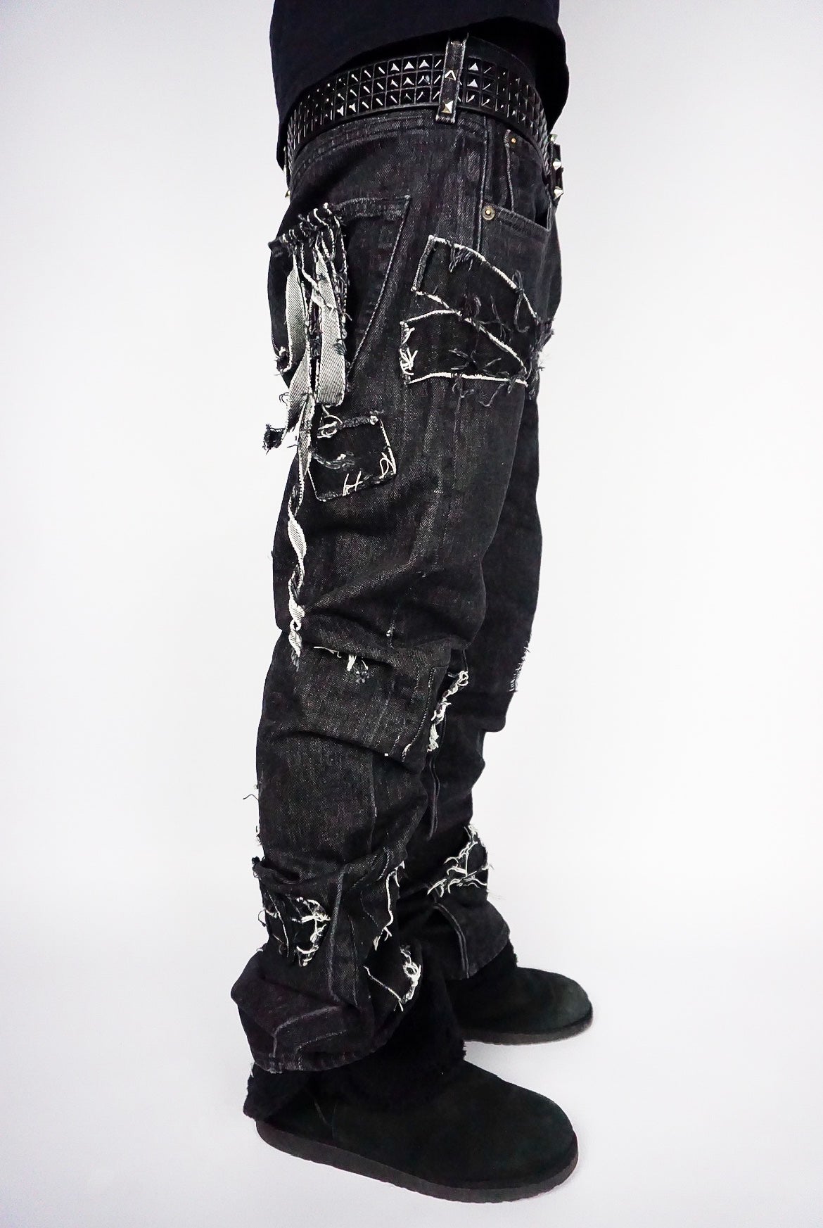 Destroyed Patchwork Denim