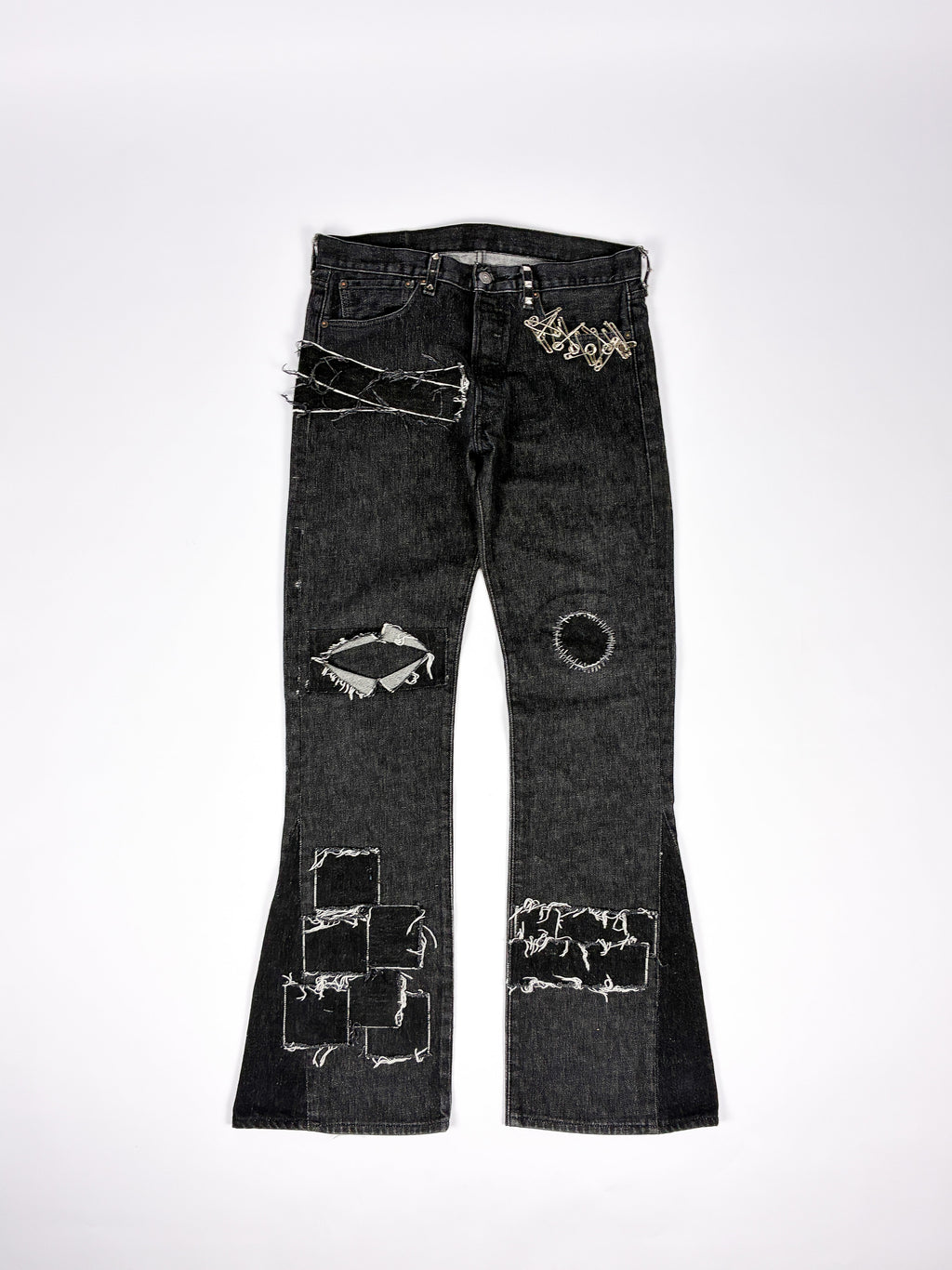 Destroyed Patchwork Denim