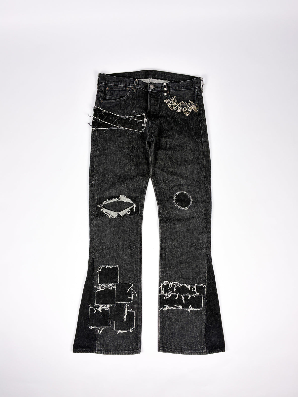 Destroyed Patchwork Denim