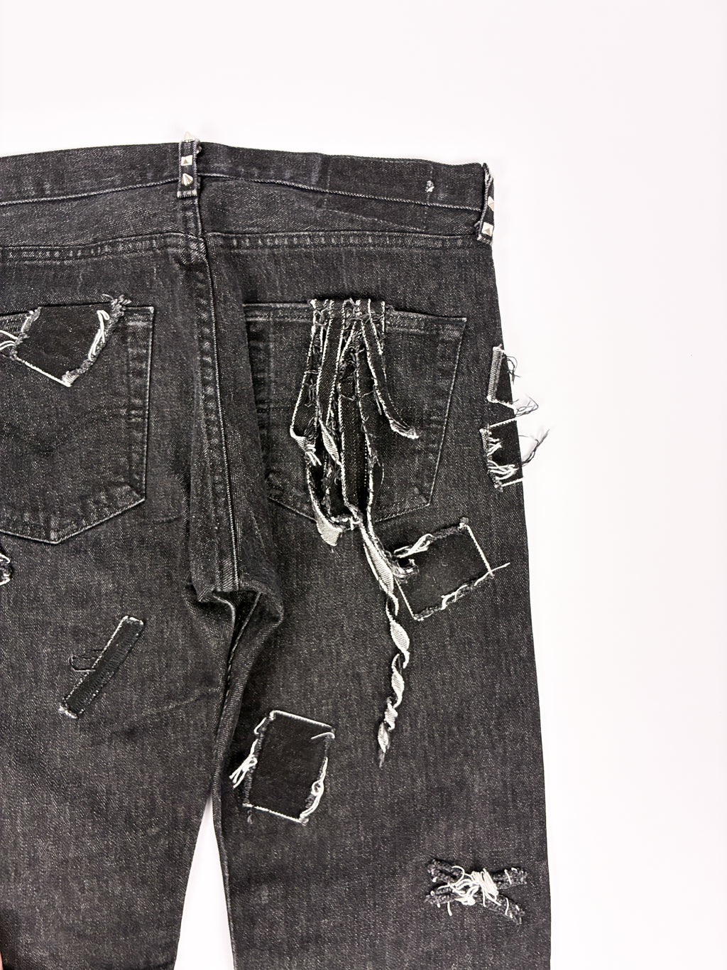 Destroyed Patchwork Denim