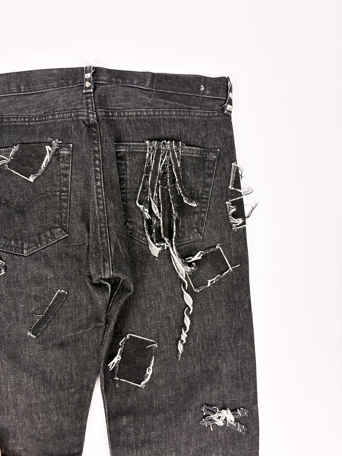 Destroyed Patchwork Denim