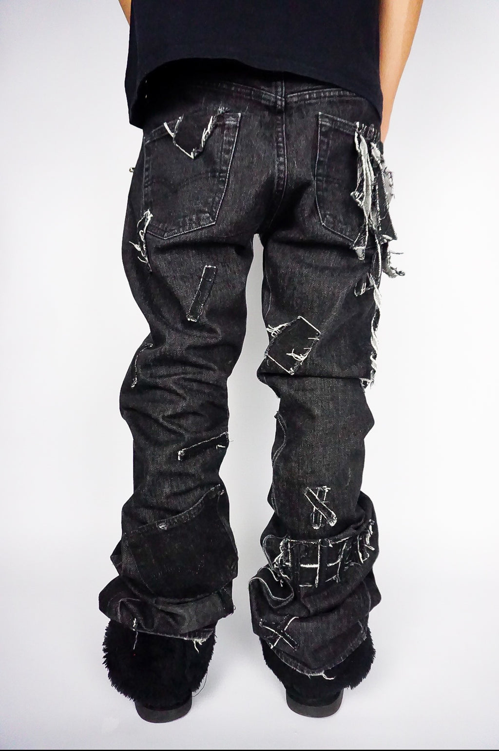 Destroyed Patchwork Denim